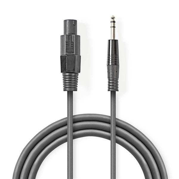 Lautsprecherkabel | 48 x 0.20 mm | Kupfer | 10.0 m | rund | PVC | Dunkelgrau | Kartonverpackung - handy.ch