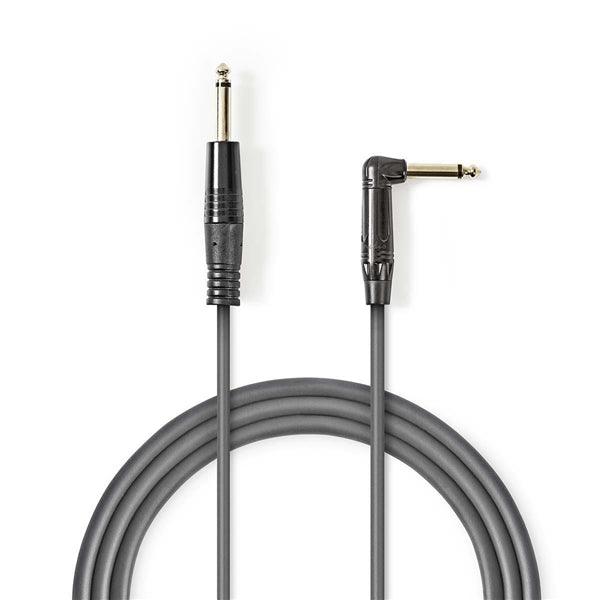 Mono-Audiokabel | 6.35 mm Stecker | 6.35 mm Stecker | Vernickelt | 1.50 m | Rund | PVC - handy.ch