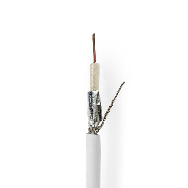 Antennenkabel auf Rolle | KOKA 799 | 75 Ohm | Doppelt geschirmt | ECA | 25.0 m | Koax | PVC | Weiss | Kartonverpackung - handy.ch