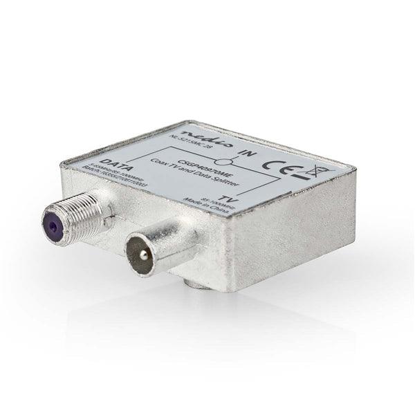 Satelliten- und Antennenadapter | F Buchse / IEC (Coax) Stecker | IEC (Coax) Buchse | Vernickelt | 75 Ohm | Gerade | Metall | Metall / Silber | 1 Stück | Umschlag - handy.ch