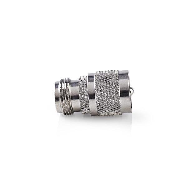 Satelliten- und Antennenadapter | PL259 Stecker | N-Buchse | Vernickelt | 75 Ohm | Gerade | Metall | Silber | 10 Stück | Umschlag - handy.ch