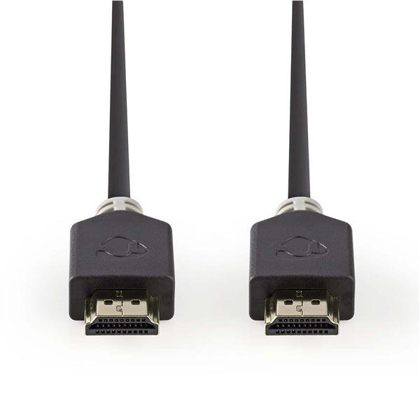 High Speed ??HDMI  Kabel mit Ethernet | HDMI Stecker | HDMI Stecker | 4K@60Hz | ARC | 18 Gbps | 0.50 m | Rund | PVC | Anthrazit | Verpackung mit Sichtfenster - handy.ch