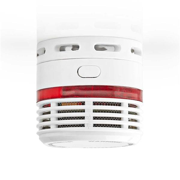 Rauchmelder | Batteriebetrieben | Batterie Lebensdauer bis zu: 10 Jahre | EN 14604 | Mit Pausentaste | Mit Testtaste | 85 dB | ABS | Red / Weiss | 1 Stück - handy.ch