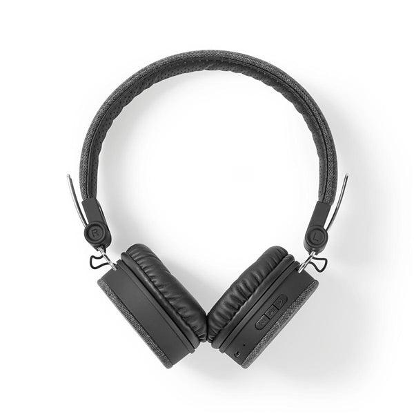 Stoff-Bluetooth®-Kopfhörer | On-Ear | 18 Stunden Wiedergabezeit | Anthrazit/Schwarz - handy.ch