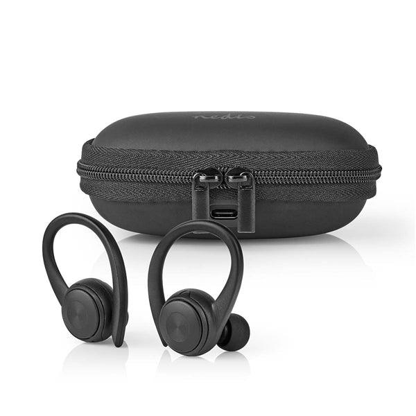 Vollständig drahtlose Kopfhörer | Bluetooth® | max Batteriespielzeit: 4 Std | Drücken Sie Strg | Ladegehäuse | Eingebautes Mikro | Stimmkontrolle | Ohrenhaken | Schwarz - handy.ch