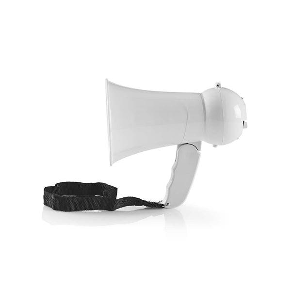 Megaphon | Maximale Reichweite: 100 m | max Lautstärke-Regler: 100 dB | Eingebautes Mikrofon | Eingebaute Sirene | Weiss - handy.ch