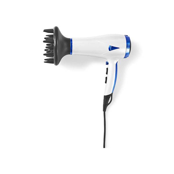 Fön | 2000 W | Concentrator / Diffusor | 3 Wärmeeinstellungen | 2-Geschwindigkeitsstufen | Überhitzungsschutz | 1.80 m | Blau / Weiss | Kunststoff - handy.ch