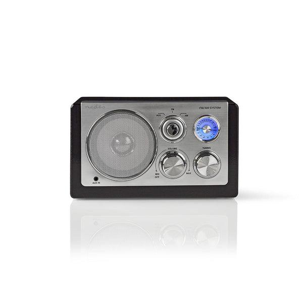FM-Radio | Tisch Ausführumg | AM / FM | Batteriebetrieben / Netzstromversorgung | Analog | 9 W | Schwarz - handy.ch