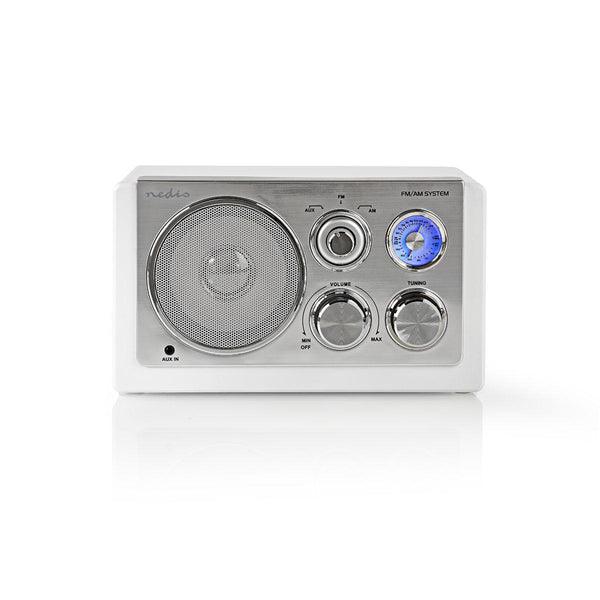 FM-Radio | Tisch Ausführumg | AM / FM | Batteriebetrieben / Netzstromversorgung | Analog | 9 W | Weiss - handy.ch