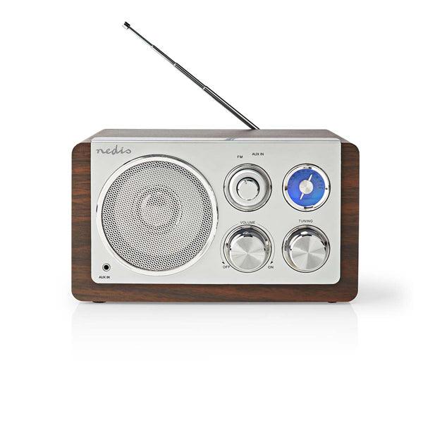 FM-Radio | Tisch Ausführumg | FM | Netzstromversorgung | Analog | 15 W | Bluetooth® | Braun - handy.ch