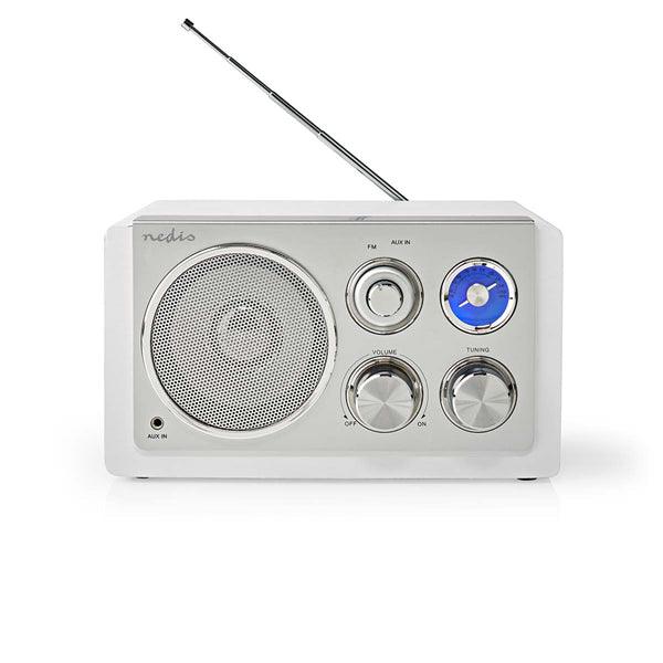 FM-Radio | Tisch Ausführumg | FM | Netzstromversorgung | Analog | 15 W | Bluetooth® | Weiss - handy.ch