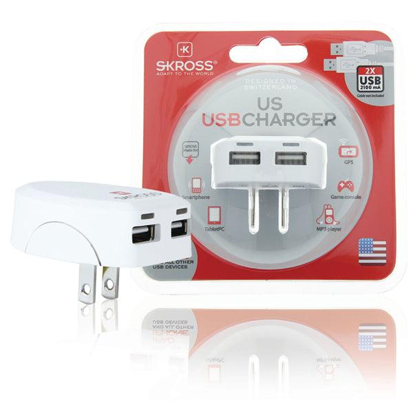 Reise-Adapter USA USB ohne Schutzkontakt - handy.ch