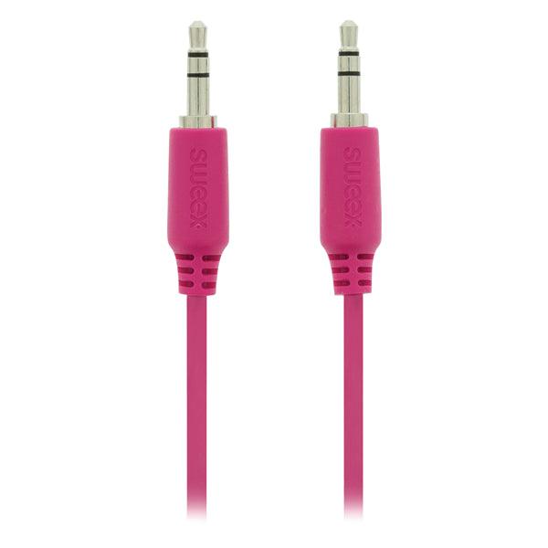 Stereo-Audiokabel 3.5 mm male - 3.5 mm male 1.00 m Rosa - handy.ch