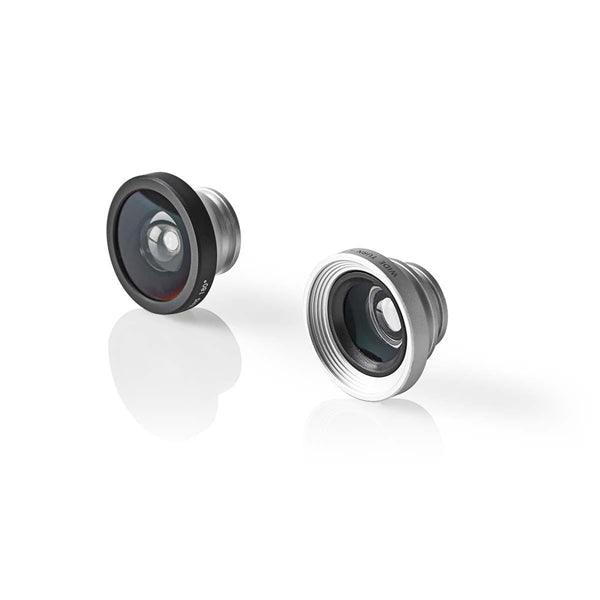 Kamera-Objektiv-Kit | Benutzt für: Smartphone / Tablet | 3 in 1 | Linsentyp: Fischauge / Macro / Weitwinkel | Schrauben und Stecker - handy.ch