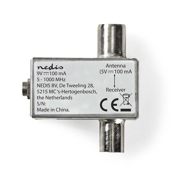 CATV-Power Inserter | 5-1000 MHz | Einführungsverlust: -2 dB | 75 Ohm | Zink | Silber - handy.ch