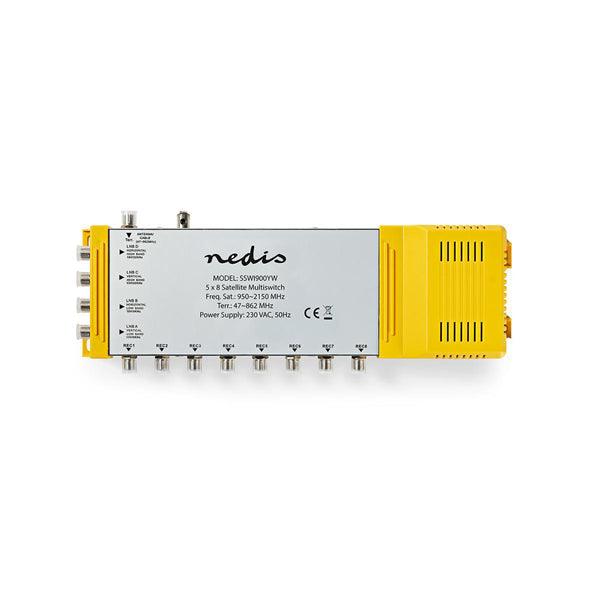 Multi Switch | Anschlüsse  Eingang: 1x Terrestristische F-Verninder Buchse / 4x Satellite F-Connector Buchse | Anschlüsse  Ausgang: F Buchse | Satelliten-Frequenzbereich: 950-2150 MHz | Terrestrial frequency range: 47-862 MHz - handy.ch