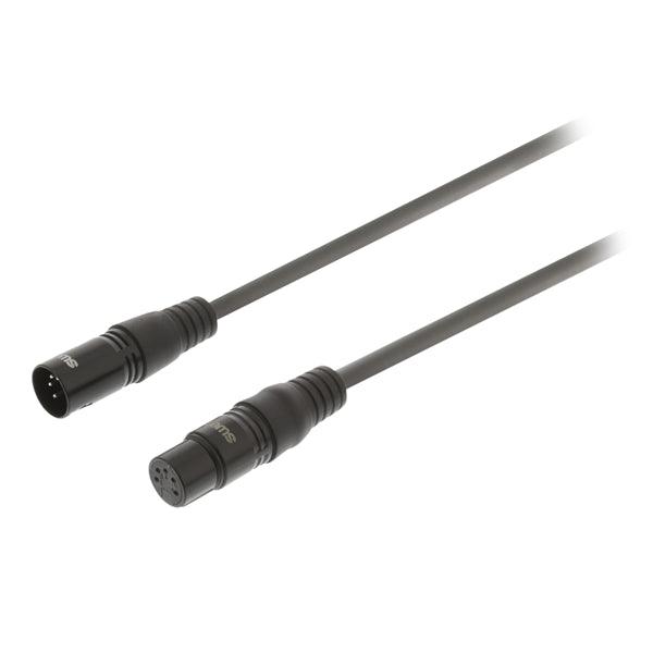 XLR-Digital-Kabel Stecker XLR 5-polig - Buchse XLR 5-polig 1.00 m Dunkelgrau - handy.ch