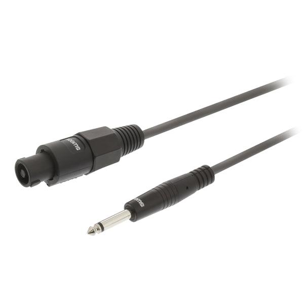 Lautsprecherkabel 2-polige Lautsprecherbuchse - 6.35 mm male 5.0 m Dunkelgrau - handy.ch
