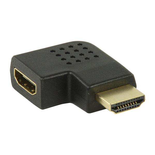 High-Speed-HDMI mit Ethernet-Adapter links abgewinkelt HDMI Anschluss - HDMI-Buchse Schwarz - handy.ch