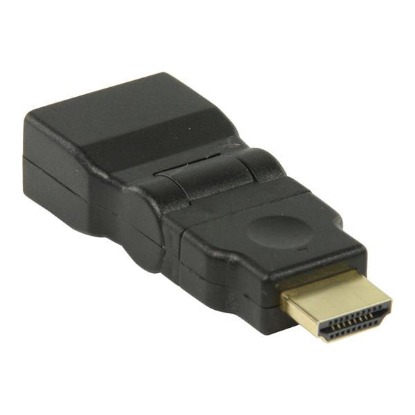 High-Speed-HDMI mit Ethernet-Adapter Drehgelenk HDMI Anschluss - HDMI-Buchse Schwarz