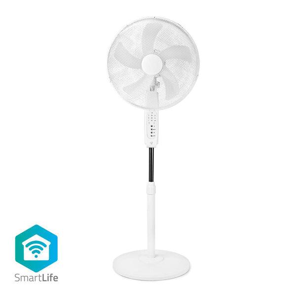 SmartLife Lüfter | Wi-Fi | 400 mm | Verstellbare Höhe | automatisch drehbar | 3-Geschwindigkeitsstufen | Timer | Android / IOS | Weiss - handy.ch