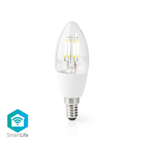 SmartLife LED Filament Lampe | Wi-Fi | E14 | 400 lm | 5 W | Warmweiss | 2700 K | Glas | Android / IOS | Kerze | 1 Stück - handy.ch