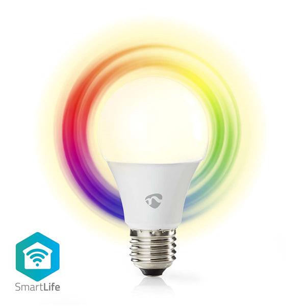 SmartLife Vollfärbige LED-Lampe | Wi-Fi | E27 | 806 lm | 9 W | RGB / Warm bis kühlen weiss | 2700 - 6500 K | Android / IOS | Birne | 1 Stück - handy.ch