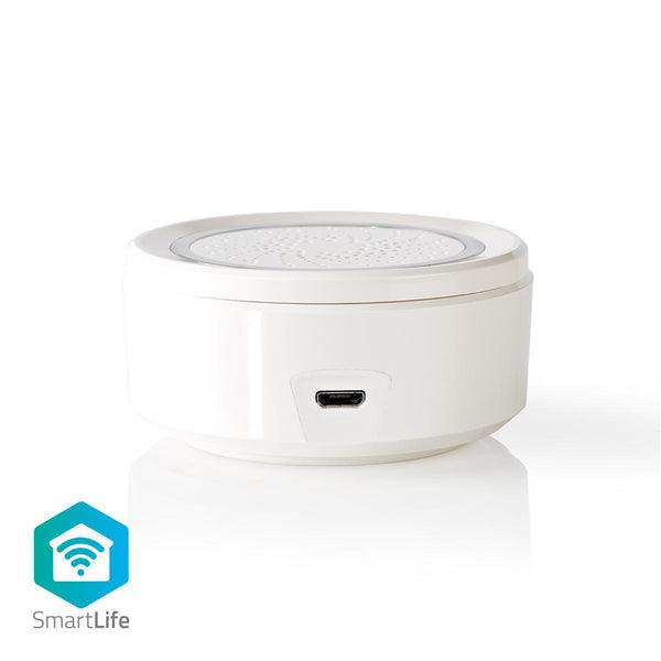 Smartlife Sirene | Wi-Fi | Netzstromversorgung | 8 Sounds | 85 dB | Android / IOS | Weiss - handy.ch
