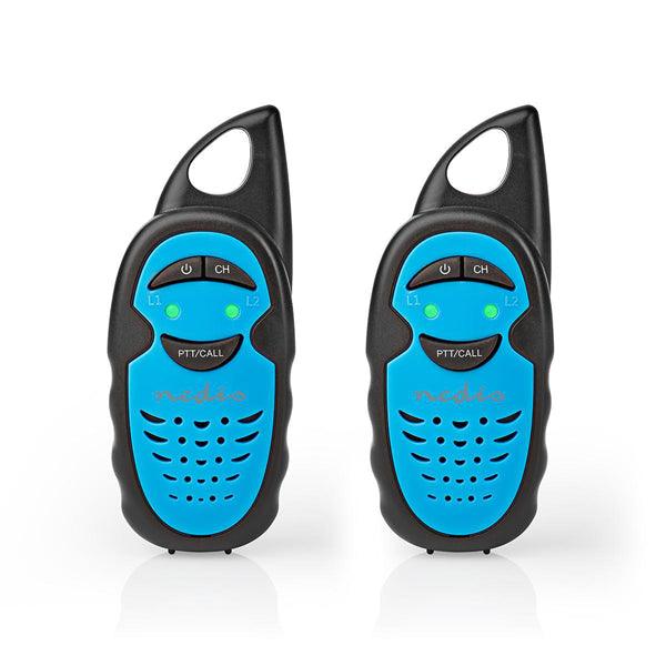 Walkie-Talkie-Set | 2 Hörer | Bis zu 3 km | Frequenzkanäle: 3 | PTT | Bis zu 3 Hours | Blau / Schwarz - handy.ch